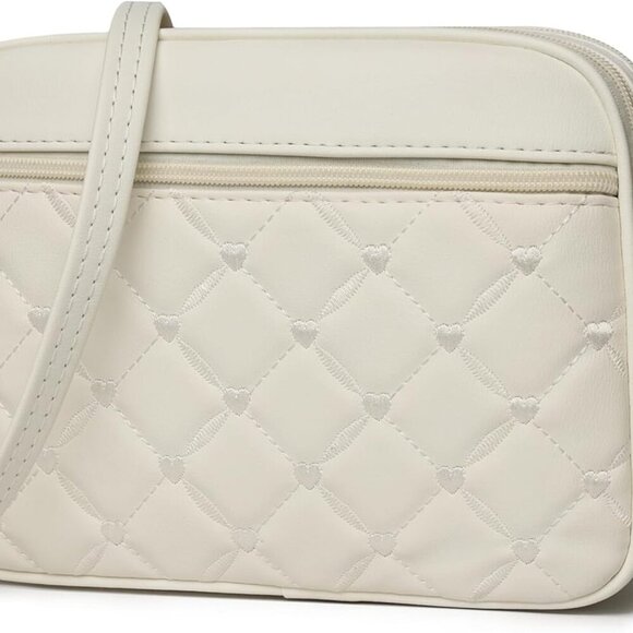 Small Quilted Crossbody for Women purse,vegan leather Multi-layer Shoulder Handb - Picture 1 of 6